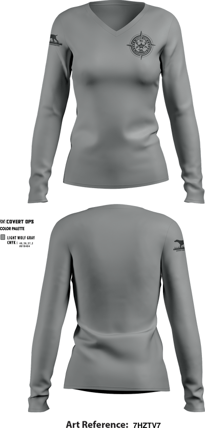 Jaimie Cox Foundation 83768320 Women's Long Sleeve V-neck Shirt - 11