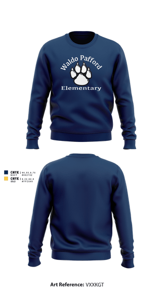 Crew Neck Sweatshirt, Waldo Pafford Elementary, Spirit Store, Teamtime, Team time, sublimation, custom sports apparel, team uniforms, spirit wear, spiritwear, sports uniforms, custom shirts, team store, custom team store, fundraiser sports, apparel fundraiser