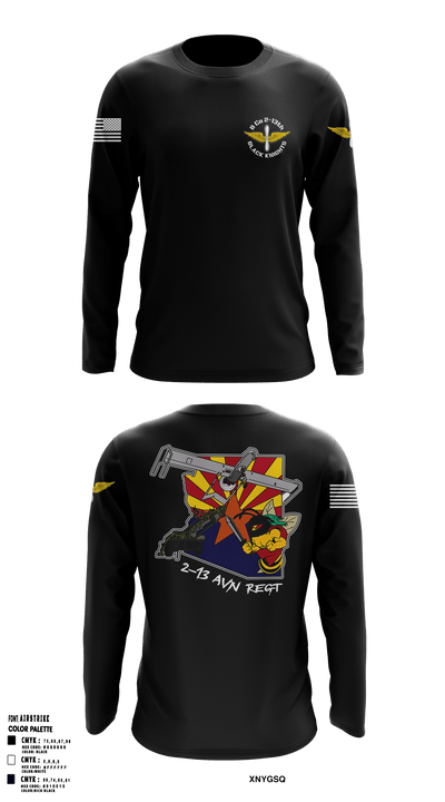 Bravo Company, 2-13th AVN REGT 30598142 Long Sleeve Performance Shirt - 51