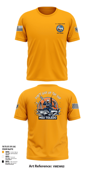 Short Sleeve Performance Shirt, MSU Toledo, Coast Guard, Teamtime, Team time, sublimation, custom sports apparel, team uniforms, spirit wear, spiritwear, sports uniforms, custom shirts, team store, custom team store, fundraiser sports, apparel fundraiser
