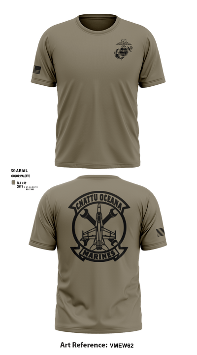 Oceana Marines 61589577 Short Sleeve Performance Shirt - 9