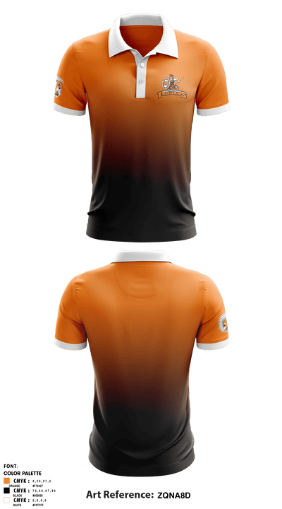 Crab Orchard High School Volleyball 29097988 Short Sleeve Performance Polo - 1