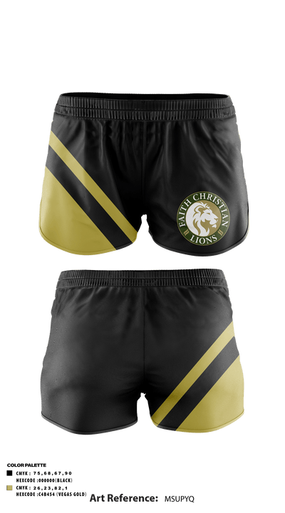 Faith Christian School Track 8170365 Track Shorts - 2
