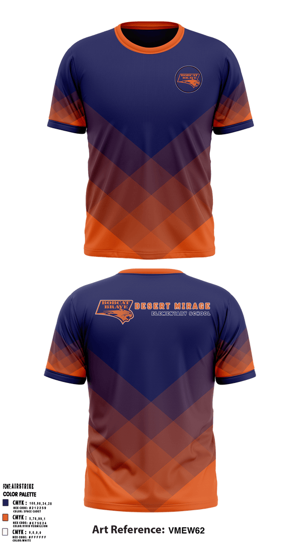 Short Sleeve Performance Shirt, Desert Mirage Elementary School, Spirit Store, Teamtime, Team time, sublimation, custom sports apparel, team uniforms, spirit wear, spiritwear, sports uniforms, custom shirts, team store, custom team store, fundraiser sports, apparel fundraiser