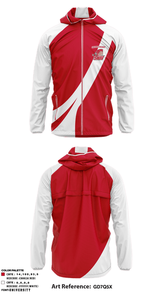 Windbreaker, Sacred Heart University Fencing, School Spirit Store, Teamtime, Team time, sublimation, custom sports apparel, team uniforms, spirit wear, spiritwear, sports uniforms, custom shirts, team store, custom team store, fundraiser sports, apparel fundraiser