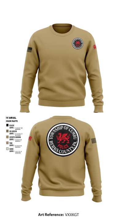 Cumru Township Police Department 51798017 Crew Neck Sweatshirt - 3