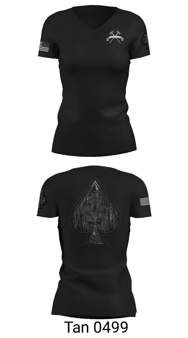 Women's Short Sleeve Vneck Shirt, , Army, Teamtime, Team time, sublimation, custom sports apparel, team uniforms, spirit wear, spiritwear, sports uniforms, custom shirts, team store, custom team store, fundraiser sports, apparel fundraiser