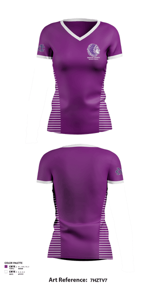 Women's Short Sleeve Vneck Shirt, Marion County High School Basketball, Women's Basketball, Teamtime, Team time, sublimation, custom sports apparel, team uniforms, spirit wear, spiritwear, sports uniforms, custom shirts, team store, custom team store, fundraiser sports, apparel fundraiser