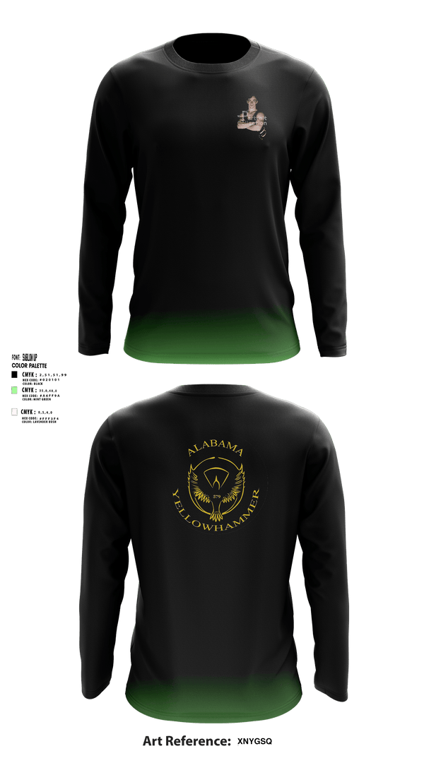 Long Sleeve Performance Shirt, Alabama Yellowhammer Camp579, , Teamtime, Team time, sublimation, custom sports apparel, team uniforms, spirit wear, spiritwear, sports uniforms, custom shirts, team store, custom team store, fundraiser sports, apparel fundraiser