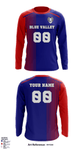 Blue Valley High School Volleyball 71136380 Long Sleeve Performance Shirt - 1