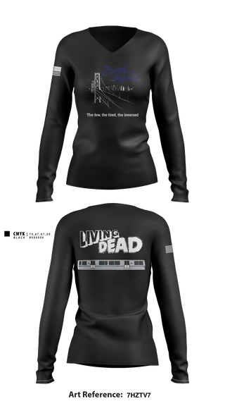 Women's Long Sleeve Vneck Shirt, , Police, Teamtime, Team time, sublimation, custom sports apparel, team uniforms, spirit wear, spiritwear, sports uniforms, custom shirts, team store, custom team store, fundraiser sports, apparel fundraiser