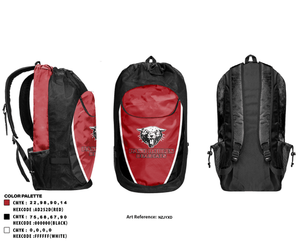 Gear Bag, Paso Robles High School, Spirit Store, Teamtime, Team time, sublimation, custom sports apparel, team uniforms, spirit wear, spiritwear, sports uniforms, custom shirts, team store, custom team store, fundraiser sports, apparel fundraiser
