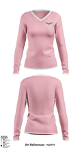 Heritage Elementary School 83742735 Women's Long Sleeve V-neck Shirt - 41