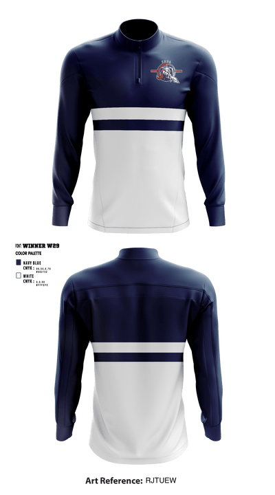 Indiana Math & Science Academy North High School 44587398 Quarter Zip Jacket - 2