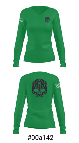 Women's Long Sleeve Vneck Shirt, , Marines, Teamtime, Team time, sublimation, custom sports apparel, team uniforms, spirit wear, spiritwear, sports uniforms, custom shirts, team store, custom team store, fundraiser sports, apparel fundraiser