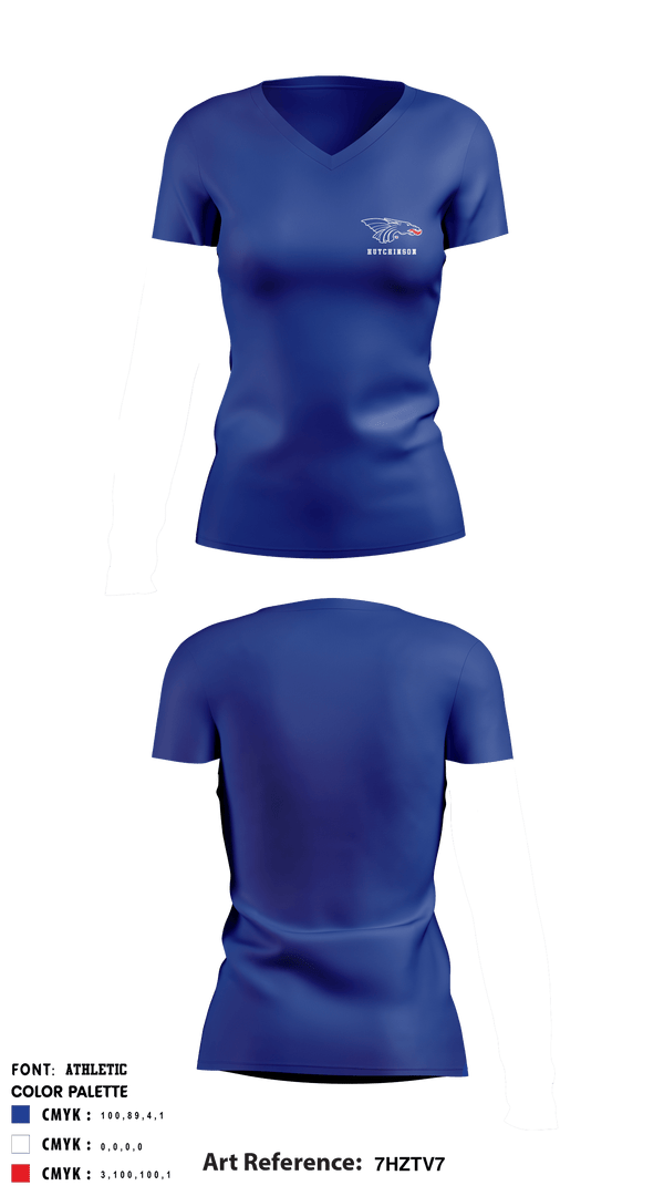 Women's Long Sleeve Vneck Shirt, Hutchinson Community College Volleyball, Women's Volleyball, Teamtime, Team time, sublimation, custom sports apparel, team uniforms, spirit wear, spiritwear, sports uniforms, custom shirts, team store, custom team store, fundraiser sports, apparel fundraiser