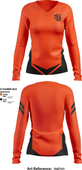 Saint Louis Park High School Gymnastics 4669431 Women's Long Sleeve V-neck Shirt - 1
