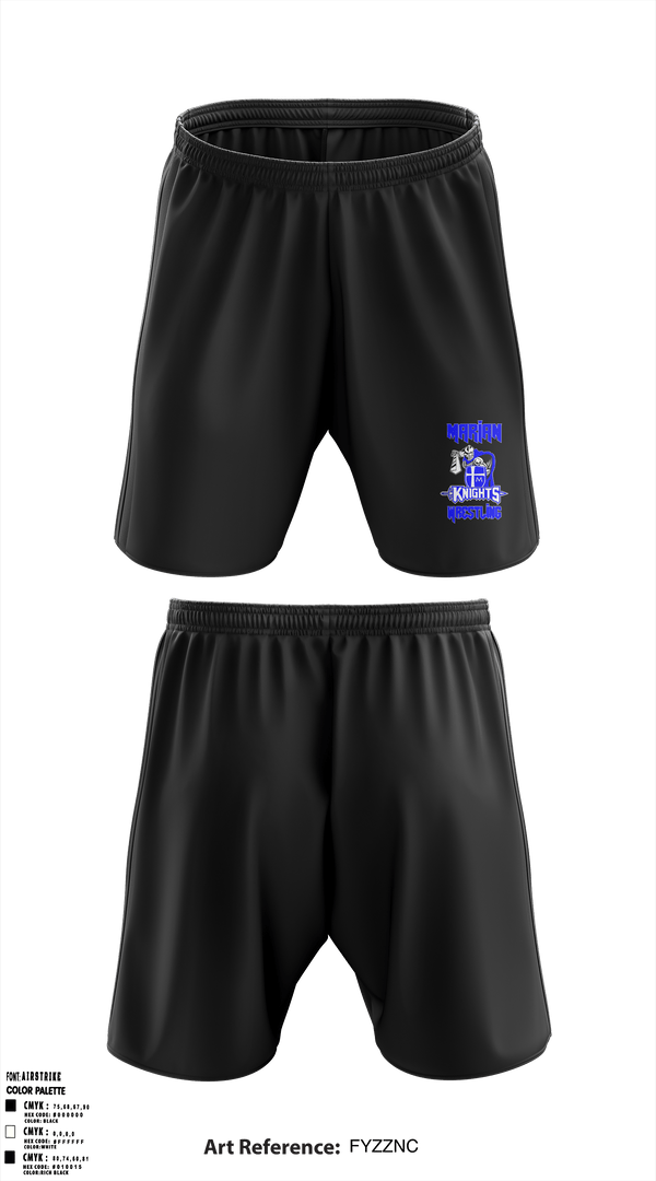 Athletic Shorts With Pockets, Marian High School Wrestling, Wrestling, Teamtime, Team time, sublimation, custom sports apparel, team uniforms, spirit wear, spiritwear, sports uniforms, custom shirts, team store, custom team store, fundraiser sports, apparel fundraiser