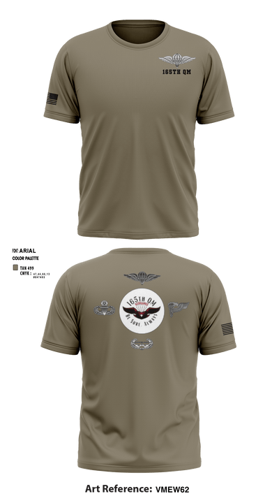 165th Quartermaster 50925110 Short Sleeve Performance Shirt - 3