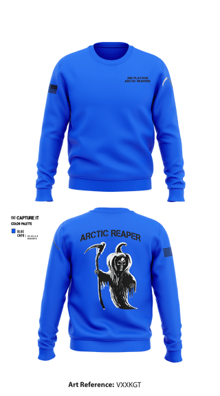 Crew Neck Sweatshirt, 95th CBRN Company, 2nd Platoon, , Teamtime, Team time, sublimation, custom sports apparel, team uniforms, spirit wear, spiritwear, sports uniforms, custom shirts, team store, custom team store, fundraiser sports, apparel fundraiser