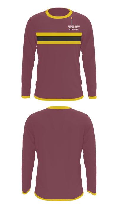 Loveless Academic Magnet High School Soccer 35411119 Long Sleeve Performance Shirt - 3