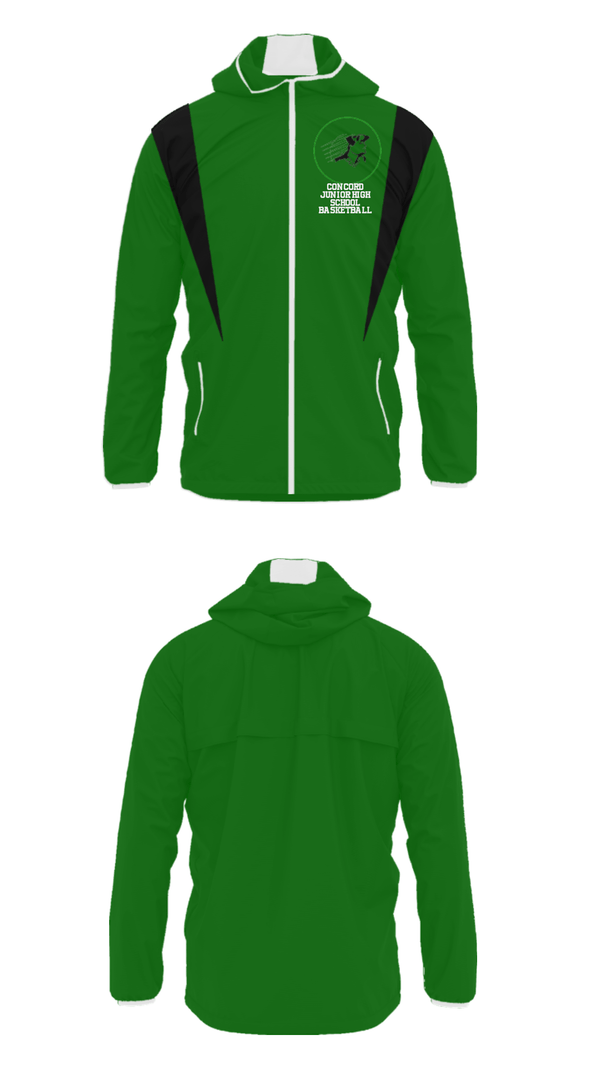 Windbreaker, Concord Junior High School Basketball, Men's Basketball, Teamtime, Team time, sublimation, custom sports apparel, team uniforms, spirit wear, spiritwear, sports uniforms, custom shirts, team store, custom team store, fundraiser sports, apparel fundraiser