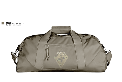 Duffle Bag, Det. 2 HHB 1-194 FA, National Guard, Teamtime, Team time, sublimation, custom sports apparel, team uniforms, spirit wear, spiritwear, sports uniforms, custom shirts, team store, custom team store, fundraiser sports, apparel fundraiser