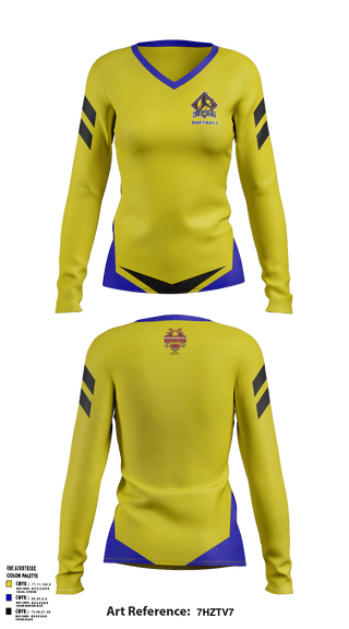 Women's Long Sleeve Vneck Shirt, Women's Fastpitch Softball Association, Softball, Teamtime, Team time, sublimation, custom sports apparel, team uniforms, spirit wear, spiritwear, sports uniforms, custom shirts, team store, custom team store, fundraiser sports, apparel fundraiser