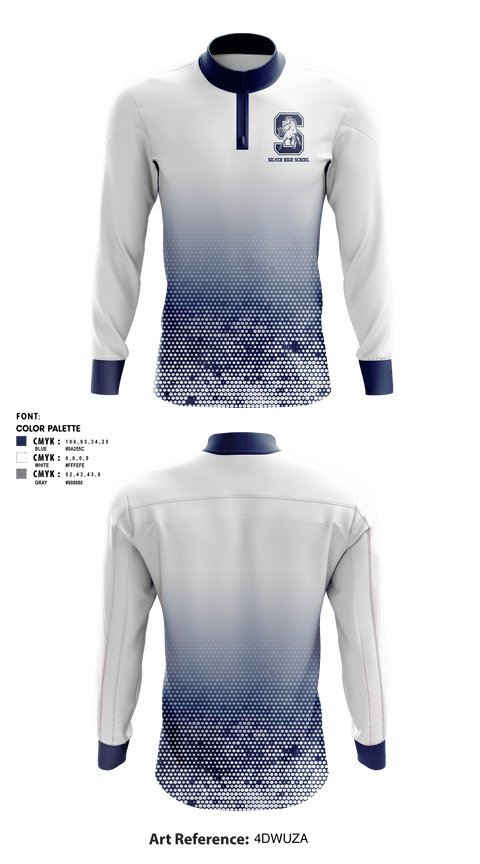 Quarter Zip Jacket, Silver High School, Spirit Store, Teamtime, Team time, sublimation, custom sports apparel, team uniforms, spirit wear, spiritwear, sports uniforms, custom shirts, team store, custom team store, fundraiser sports, apparel fundraiser