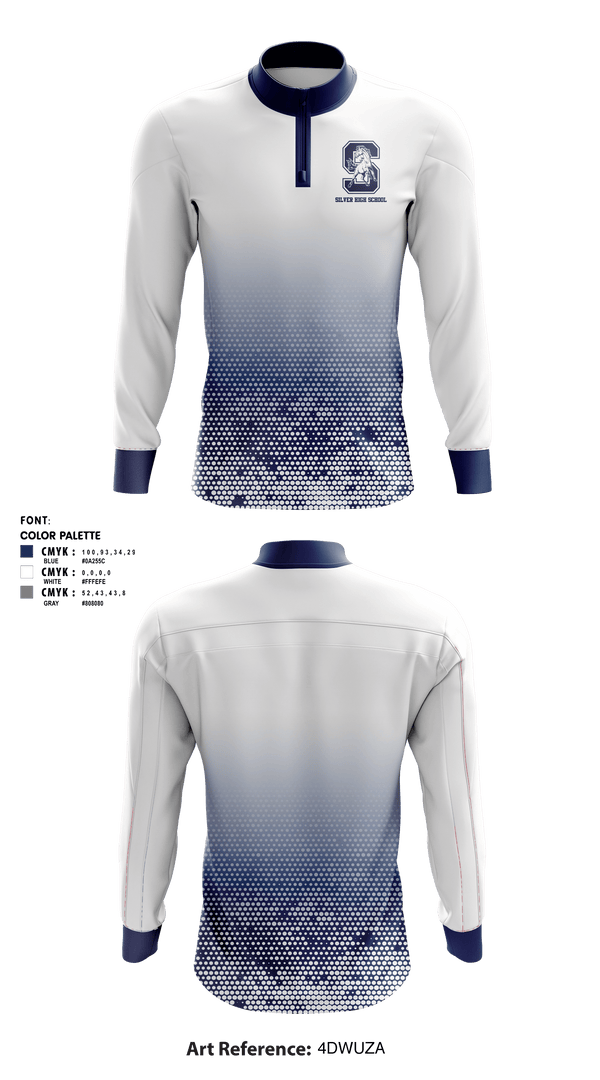Quarter Zip Jacket, Silver High School, Spirit Store, Teamtime, Team time, sublimation, custom sports apparel, team uniforms, spirit wear, spiritwear, sports uniforms, custom shirts, team store, custom team store, fundraiser sports, apparel fundraiser