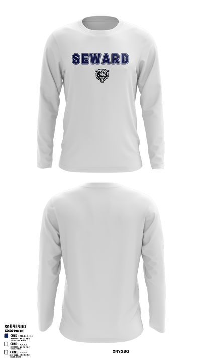 Seward Park Campus Basketball 60005060 Long Sleeve Performance Shirt - 39