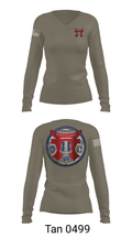 3-187 Rakkasans 16678099 Women's Long Sleeve V-neck Shirt - 41