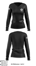 Hendricks County Coroner’s Office 77923948 Women's Long Sleeve V-neck Shirt - 1
