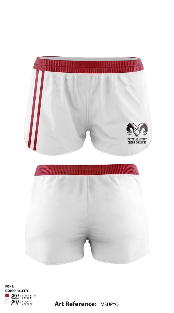 Track Shorts, Faith Academy Cross Country, Cross Country, Teamtime, Team time, sublimation, custom sports apparel, team uniforms, spirit wear, spiritwear, sports uniforms, custom shirts, team store, custom team store, fundraiser sports, apparel fundraiser