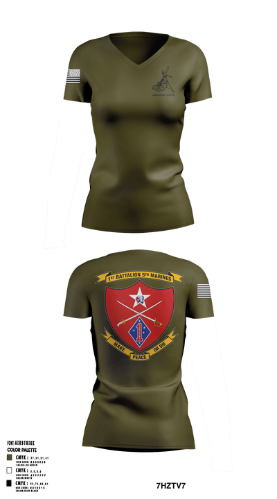 1/5 Apache 60’s 44097670 Women's Short Sleeve V-neck Shirt - 55
