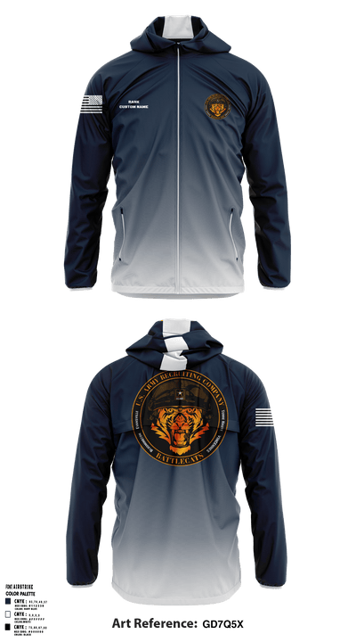 Evansville Army Recruiting Company 86447951 Windbreaker - 20