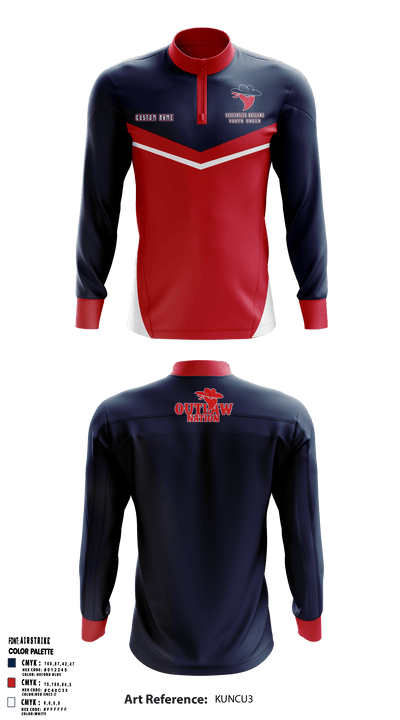 Saugerties Outlaws 20780337 Quarter Zip Jacket - 7