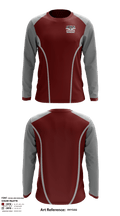 Healdsburg Senior High School Swimming 51370410 Long Sleeve Performance Shirt - 1