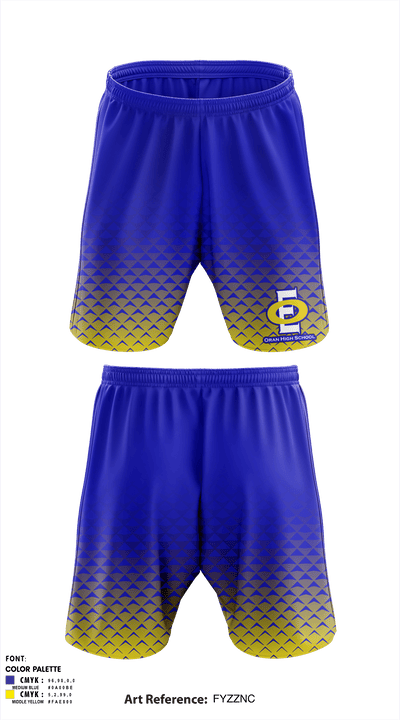 Oran High School 65220878 Athletic Shorts With Pockets - 1