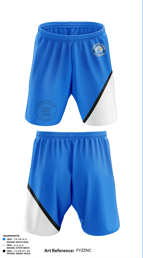 Athletic Shorts With Pockets, Coastal Crush Fitness, , Teamtime, Team time, sublimation, custom sports apparel, team uniforms, spirit wear, spiritwear, sports uniforms, custom shirts, team store, custom team store, fundraiser sports, apparel fundraiser