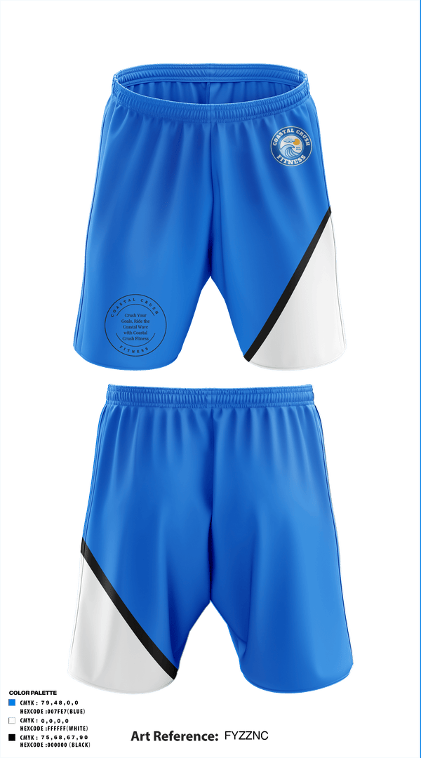 Athletic Shorts With Pockets, Coastal Crush Fitness, , Teamtime, Team time, sublimation, custom sports apparel, team uniforms, spirit wear, spiritwear, sports uniforms, custom shirts, team store, custom team store, fundraiser sports, apparel fundraiser