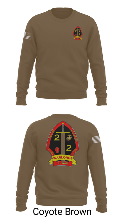 2nd battalion 2nd marines 57428370 Crew Neck Sweatshirt - 8