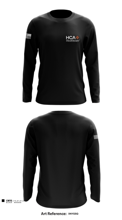 HCA HEALTHCARE 97224522 Long Sleeve Performance Shirt - 3