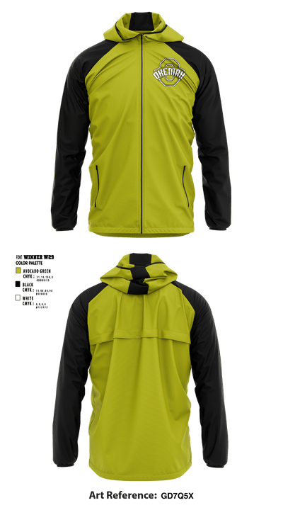 Okemah High School 78633326 Windbreaker - 1