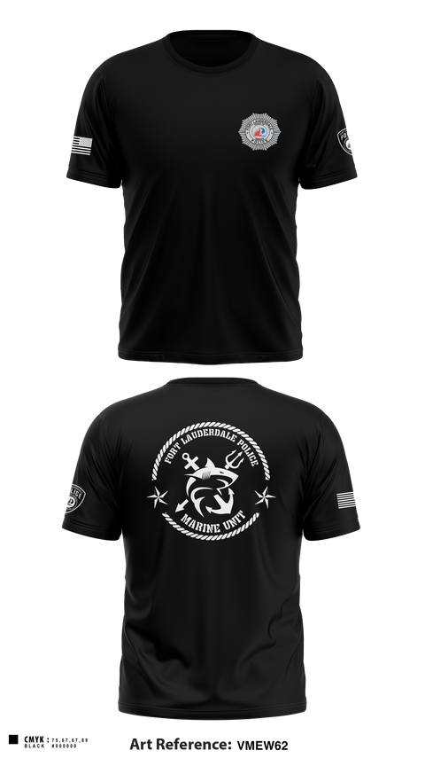 Short Sleeve Performance Shirt, Fort Lauderdale Police Department Marine Unit, Police, Teamtime, Team time, sublimation, custom sports apparel, team uniforms, spirit wear, spiritwear, sports uniforms, custom shirts, team store, custom team store, fundraiser sports, apparel fundraiser