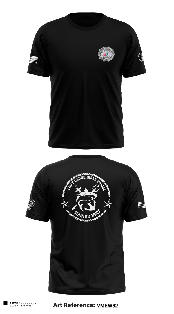 Short Sleeve Performance Shirt, Fort Lauderdale Police Department Marine Unit, Police, Teamtime, Team time, sublimation, custom sports apparel, team uniforms, spirit wear, spiritwear, sports uniforms, custom shirts, team store, custom team store, fundraiser sports, apparel fundraiser
