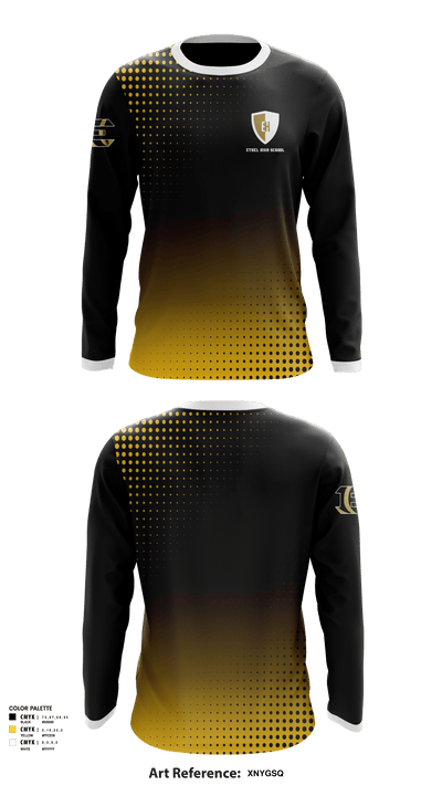 Ethel High School 21278296 Long Sleeve Performance Shirt - 1