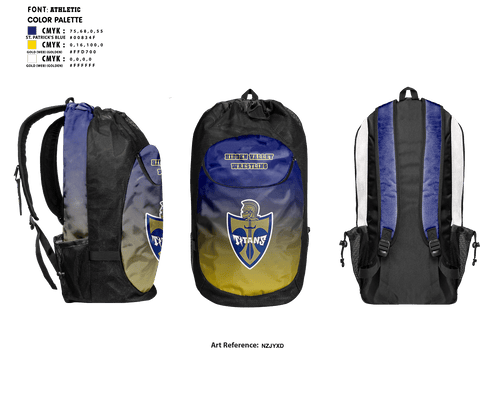Gear Bag, Hidden Valley High School Wrestling, Wrestling, Teamtime, Team time, sublimation, custom sports apparel, team uniforms, spirit wear, spiritwear, sports uniforms, custom shirts, team store, custom team store, fundraiser sports, apparel fundraiser