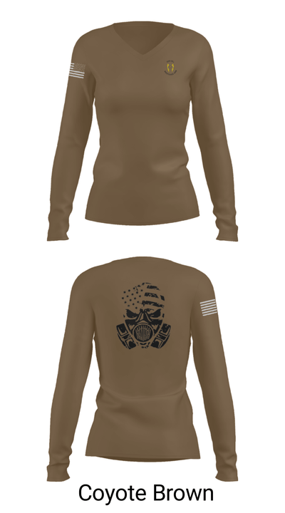 439th CEX 72519259 Women's Long Sleeve V-neck Shirt - 38