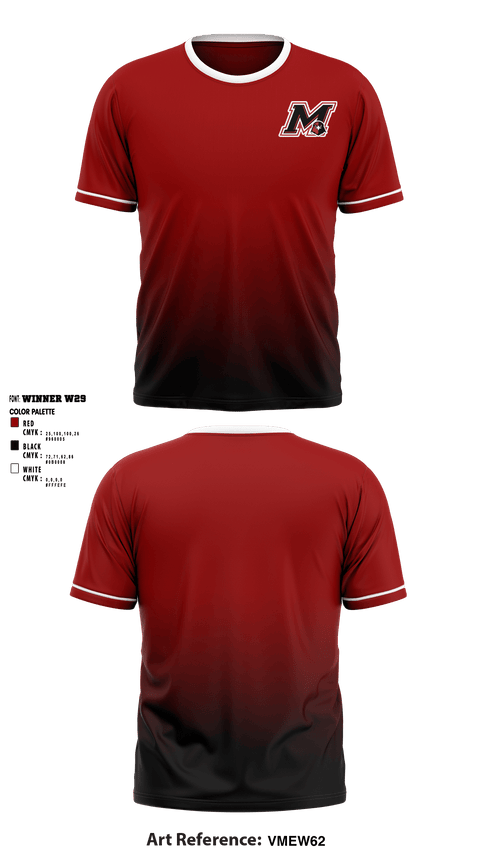 Short Sleeve Performance Shirt, Myrtle Attendance Center Junior High School, Men's Volleyball, Teamtime, Team time, sublimation, custom sports apparel, team uniforms, spirit wear, spiritwear, sports uniforms, custom shirts, team store, custom team store, fundraiser sports, apparel fundraiser